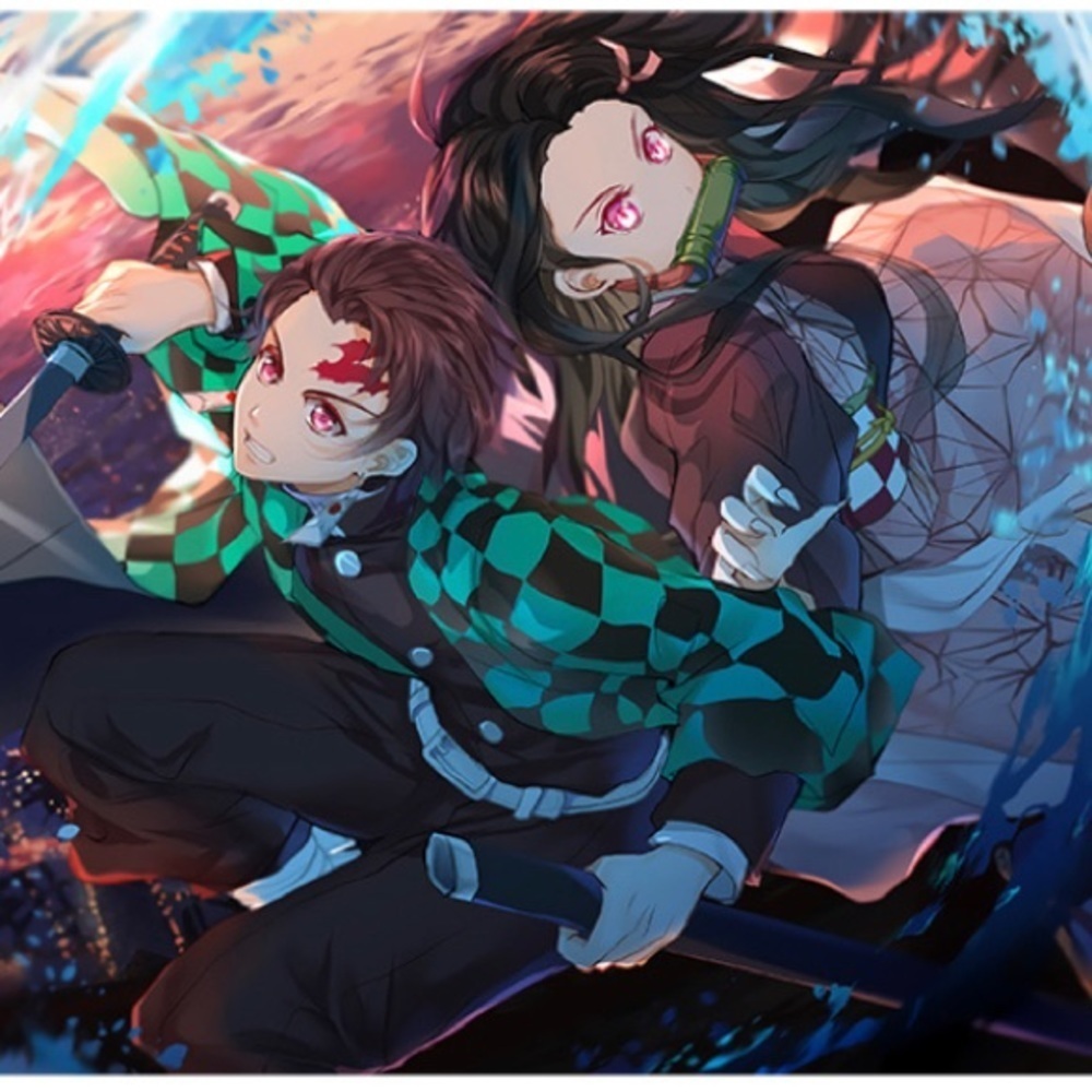 NWT Demon Slayer Square Mouse Pad Anime Manga Office Desktop Accessories